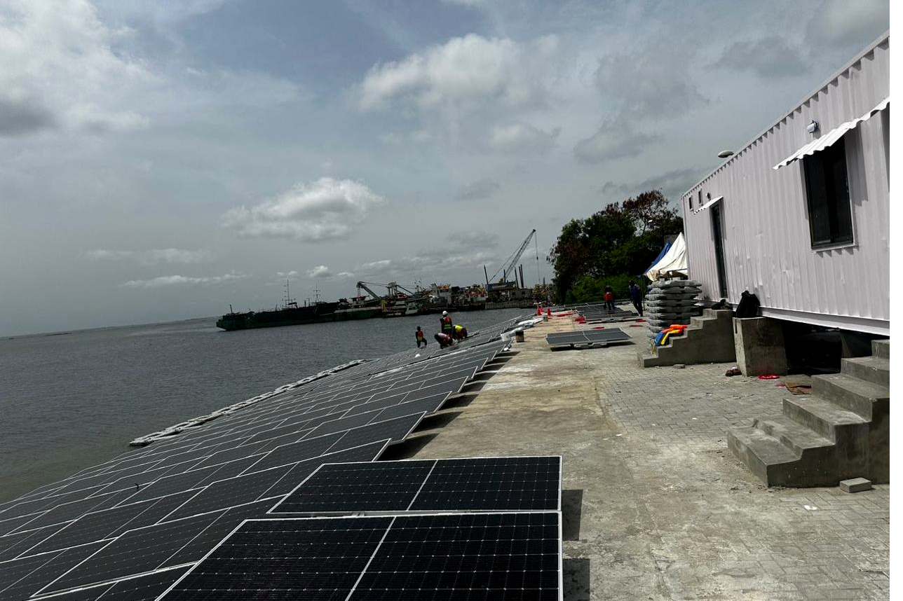 Nova Utilities floating solar on the Lekki Lagoon