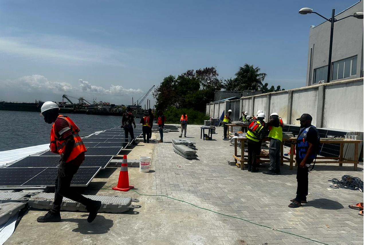 Nova Utilities floating solar on the Lekki Lagoon