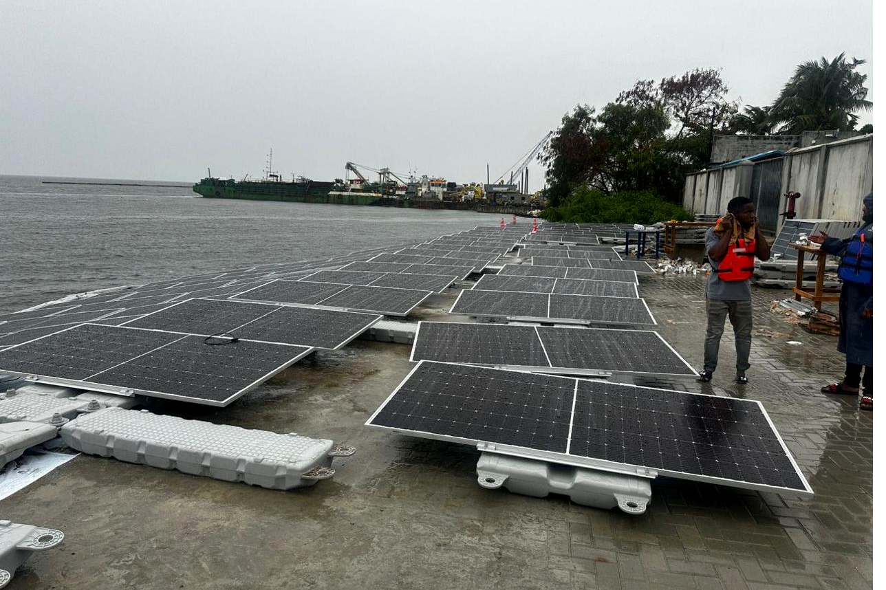 Nova Utilities floating solar on the Lekki Lagoon