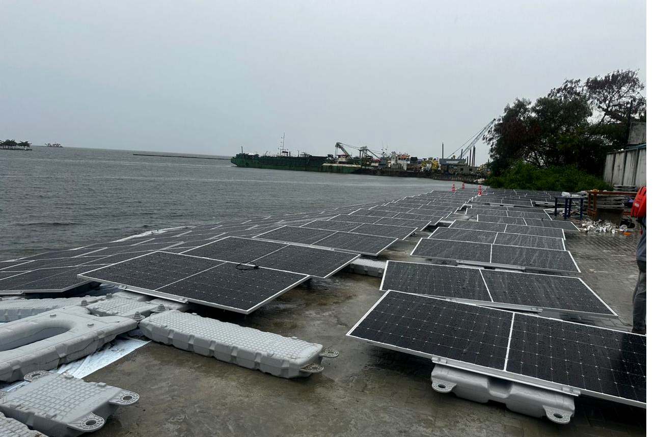 Nova Utilities floating solar on the Lekki Lagoon